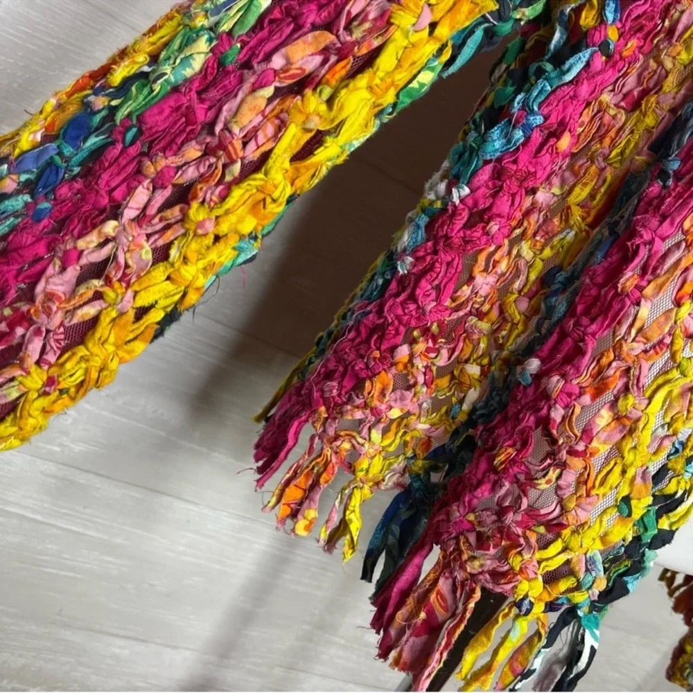 Sandy Starkman Colorful Open-Front Cardigan - Picture 6 of 10